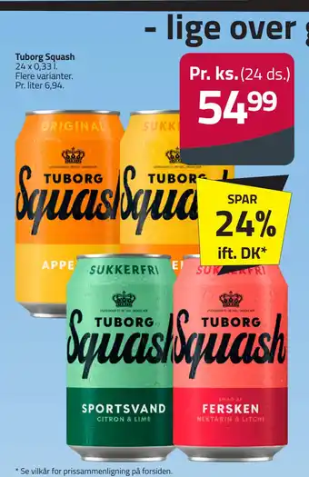 Fleggaard Tuborg Squash tilbud