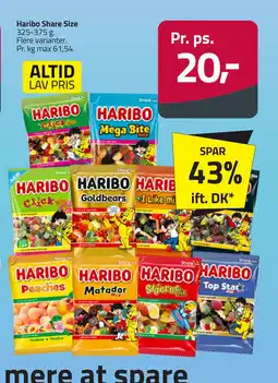 Fleggaard Haribo Share Size tilbud