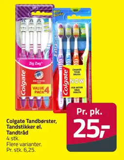 Fleggaard Colgate Tandbørster, Tandstikker el. Tandtråd tilbud