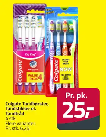 Fleggaard Colgate Tandbørster, Tandstikker el. Tandtråd tilbud