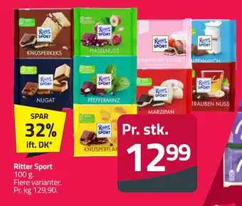 Fleggaard Ritter Sport tilbud