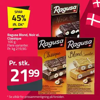 Fleggaard Ragusa Blond, Noir el. Classique tilbud