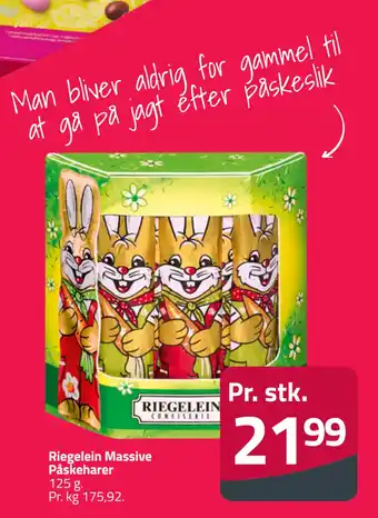 Fleggaard Riegelein Massive Påskeharer tilbud