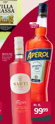 Fleggaard Aperol el. Sarti tilbud