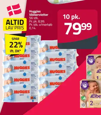 Fleggaard Huggies Vådservietter tilbud