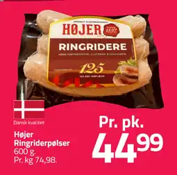 Fleggaard Højer Ringriderpølser tilbud