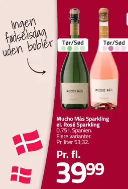 Fleggaard Mucho Más Sparkling el. Rosé Sparkling tilbud