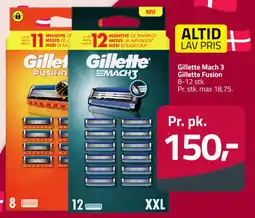 Fleggaard Gillette Mach 3 Gillette Fusion tilbud