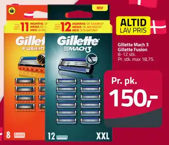 Fleggaard Gillette Mach 3 Gillette Fusion tilbud