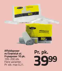 Fleggaard Affaldsposer m/Snøreluk el. Fryseposer 10 pk tilbud