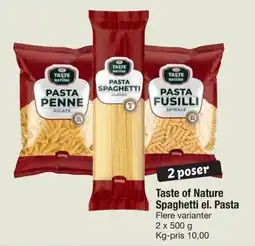 Fakta Tyskland Taste of Nature Spaghetti el. Pasta tilbud