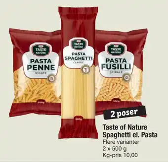 Fakta Tyskland Taste of Nature Spaghetti el. Pasta tilbud