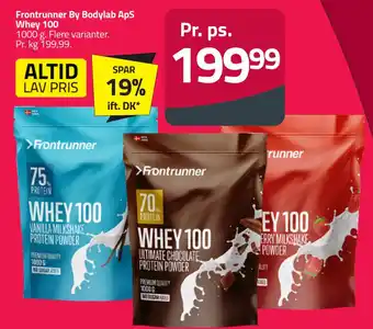 Fleggaard Frontrunner By Bodylab ApS Whey 100 tilbud