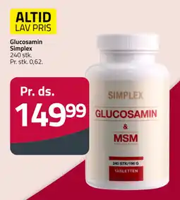 Fleggaard Glucosamin Simplex tilbud