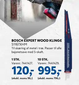 Davidsen BOSCH EXPERT WOOD KLINGE tilbud