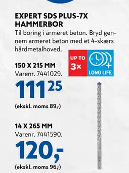 Davidsen EXPERT SDS PLUS-7X HAMMERBOR tilbud