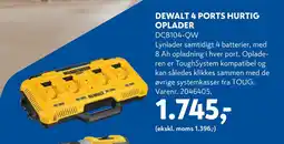 Davidsen DEWALT 4 PORTS HURTIG OPLADER tilbud