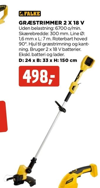jem & fix Græstrimmer 2 x 18 v tilbud