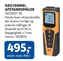 Davidsen GEO FENNEL AFSTANDSMÅLER tilbud