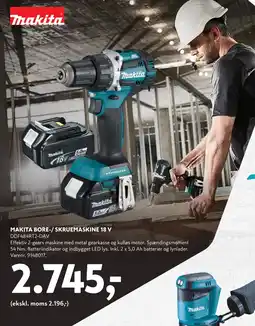 Davidsen MAKITA BORE-/ SKRUEMASKINE 18 V tilbud