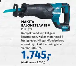 Davidsen MAKITA BAJONETSAV 18 V tilbud