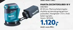 Davidsen MAKITA EXCENTERSLIBER 18 V tilbud