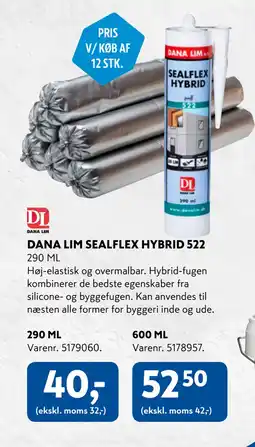 Davidsen DANA LIM SEALFLEX HYBRID 522 tilbud