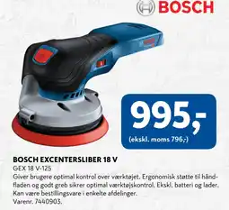 Davidsen BOSCH EXCENTERSLIBER 18 V tilbud