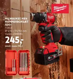 Davidsen MILWAUKEE MX4 HAMMERBORSÆT SDS+ tilbud