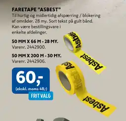 Davidsen FARETAPE ”ASBEST” tilbud