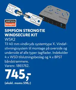 Davidsen SIMPSON STRONGTIE WINDSECURE KIT tilbud