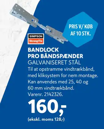 Davidsen BANDLOCK PRO BÅNDSPÆNDER tilbud