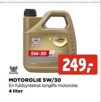 jem & fix Motorolie 5w/30 tilbud