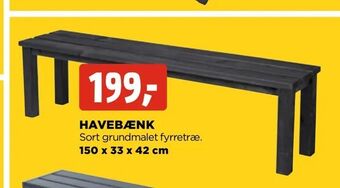 jem & fix Havebænk tilbud