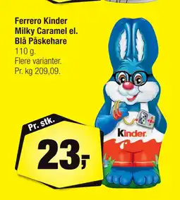 Calle Ferrero Kinder Milky Caramel el. Blå Påskehare tilbud