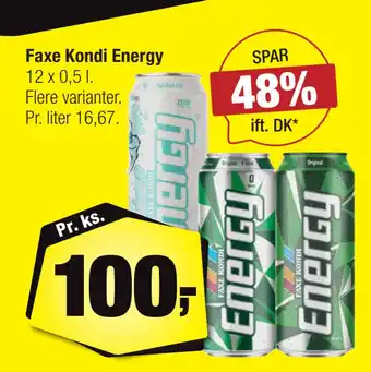 Calle Faxe Kondi Energy tilbud