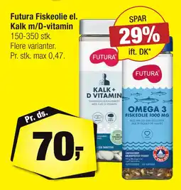 Calle Futura Fiskeolie el. Kalk m/D-vitamin tilbud