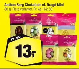 Calle Anthon Berg Chokolade el. Dragé Mini tilbud