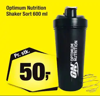 Calle Optimum Nutrition Shaker Sort 600 ml tilbud