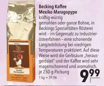 Citti Becking kaffee mexiko maragopype tilbud