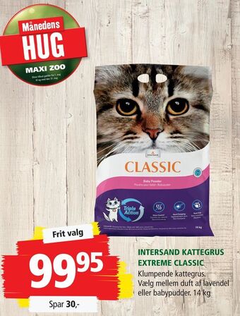 Maxi Zoo Intersand kattegrus extreme classic tilbud