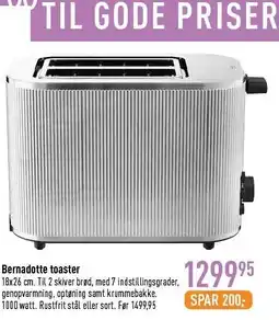 Imerco Bernadotte toaster tilbud