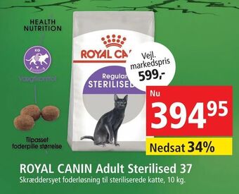 Maxi Zoo ROYAL CANIN Adult Sterilised 37 tilbud