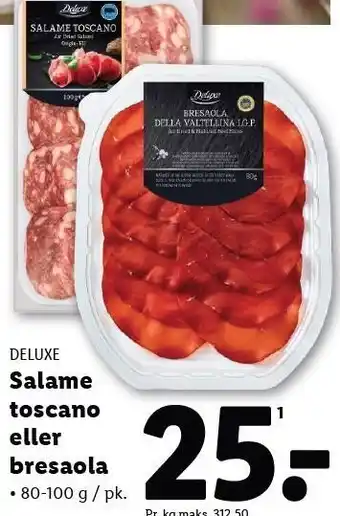 Lidl Salame toscano eller bresola tilbud