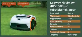 Johannes Fog Segway Navimow i105E robotplæneklipper tilbud