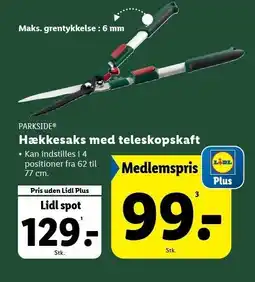 Lidl Hækkesaks med teleskopskaft tilbud