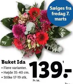Lidl Buket Ida tilbud