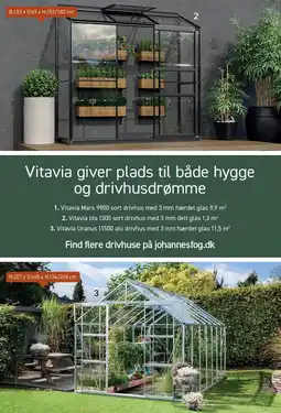 Johannes Fog Vitavia drivhuse tilbud