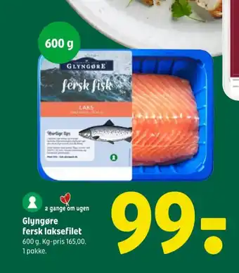 Coop 365 Glyngøre fersk laksefilet tilbud