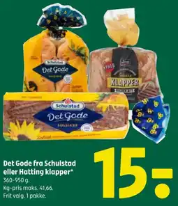 Coop 365 Det Gode fra Schulstad eller Hatting klapper* tilbud